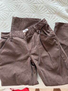 TNA Aritzia Brown Solar Pants sz 0
